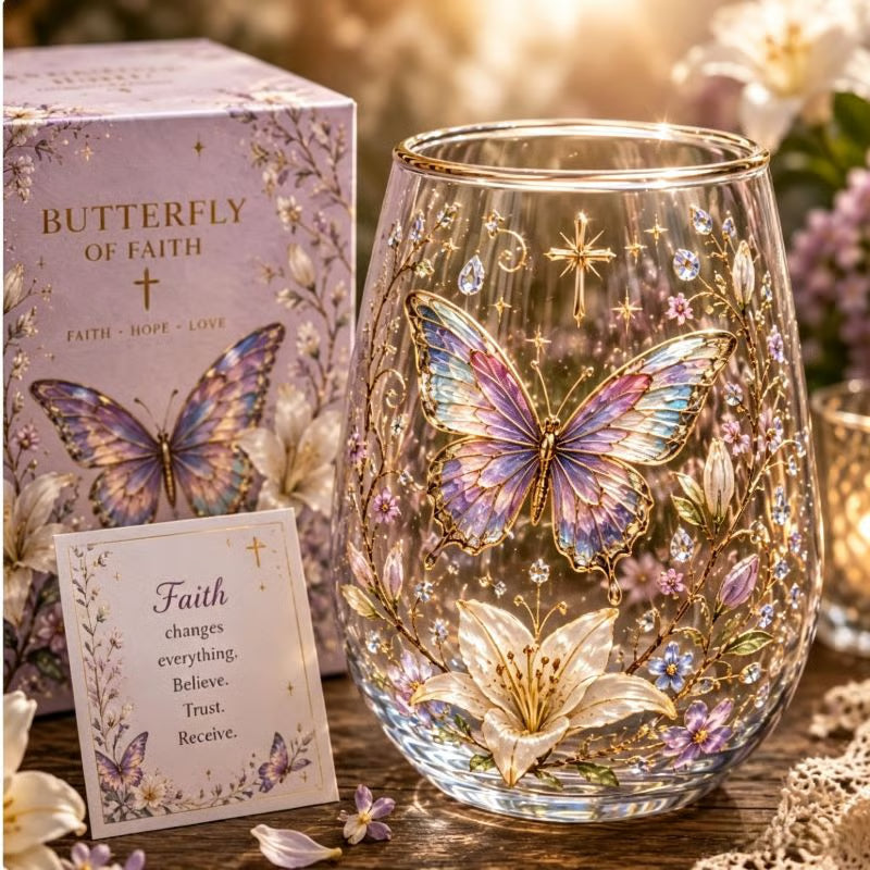 🌸🌿 Limited Edition 2026 Garden Morning Bliss Glass Tea Cup☀️☕