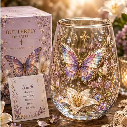 🌸🌿 Limited Edition 2026 Garden Morning Bliss Glass Tea Cup☀️☕